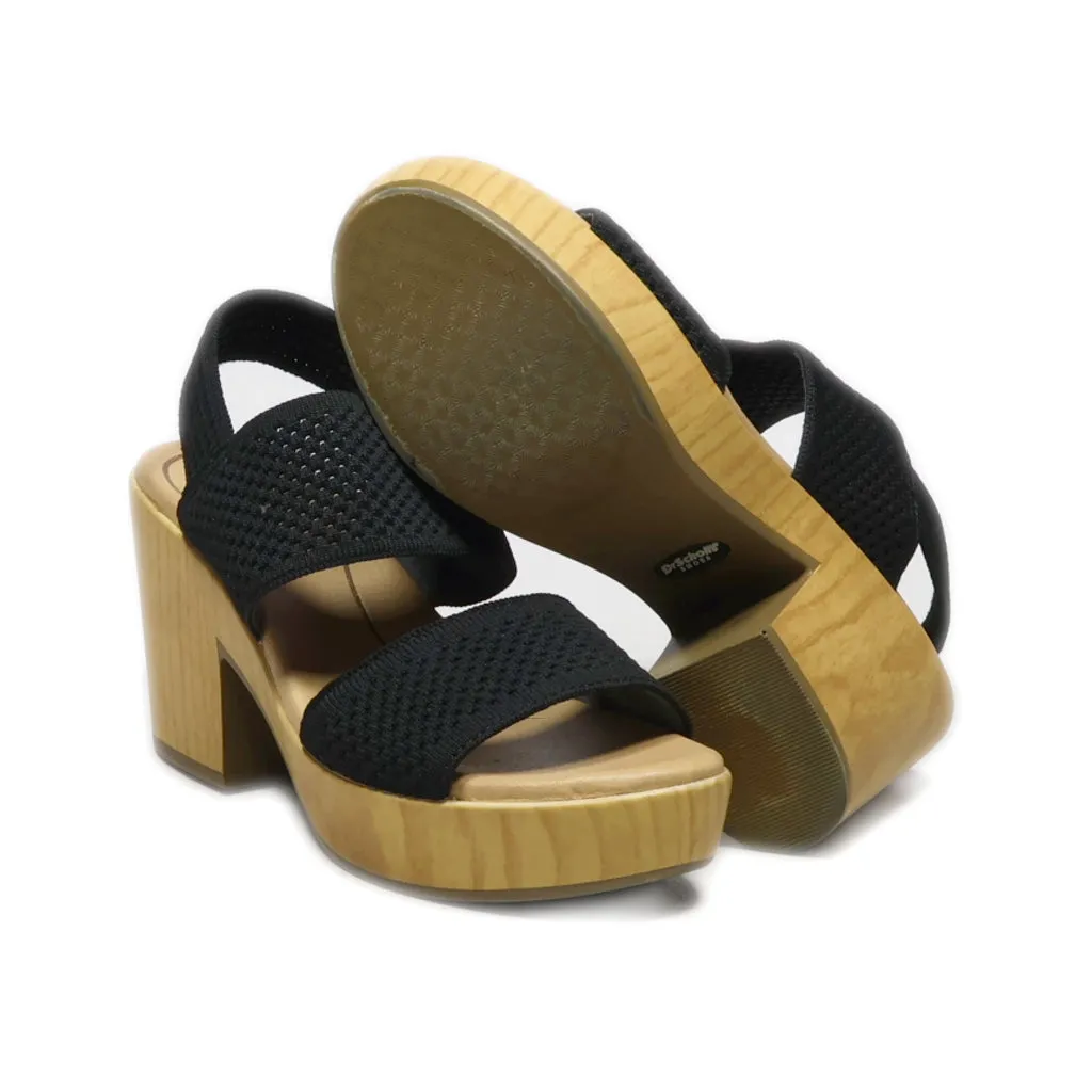Dr. Scholl'S High-Heel Sandals Fabric Black Colour For Women