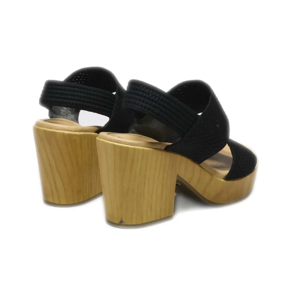 Dr. Scholl'S High-Heel Sandals Fabric Black Colour For Women