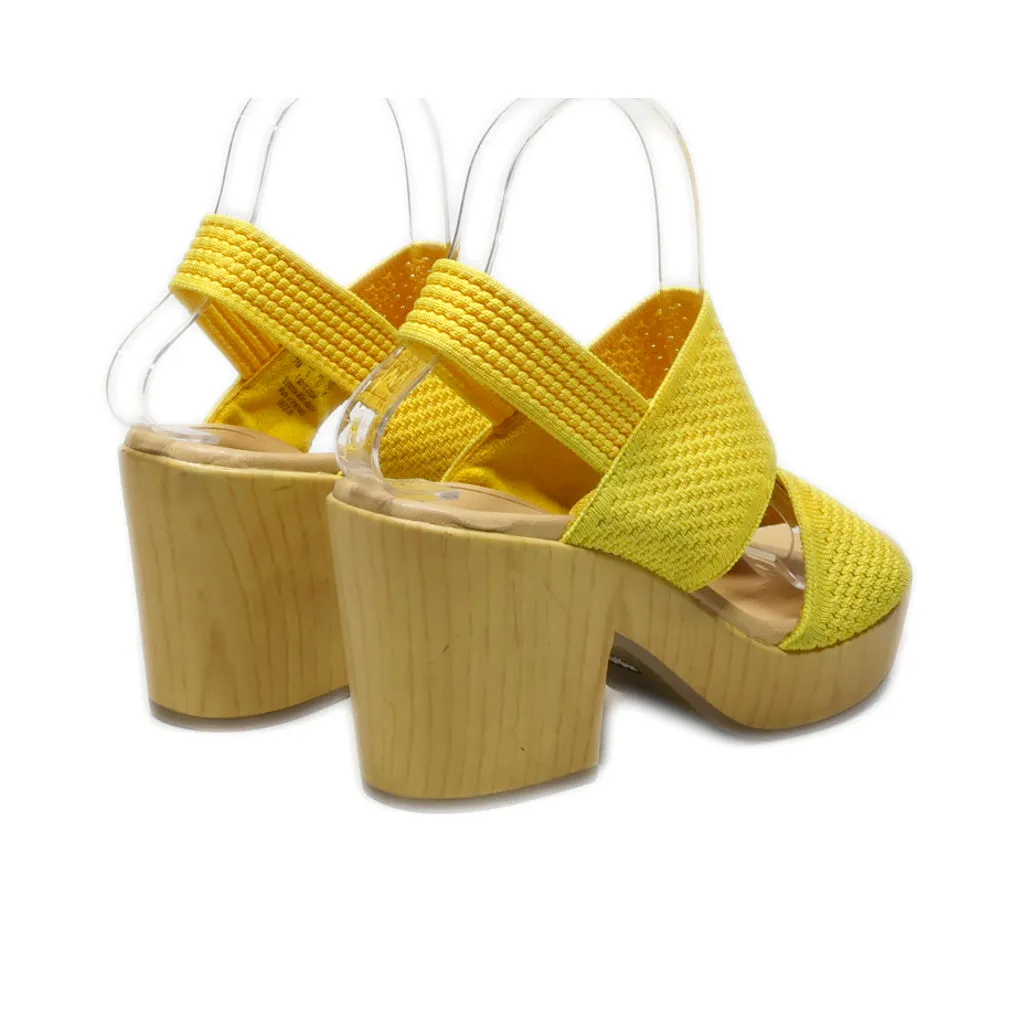 Dr. Scholl'S High-Heel Sandals Fabric Yellow Colour For Women