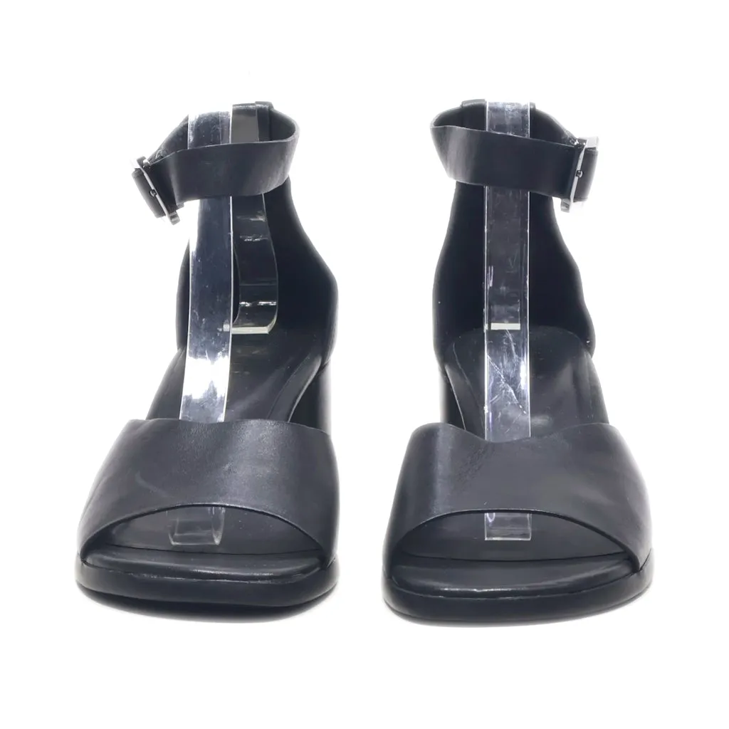 Ecco Mid-Heel Sandals Leather Black Colour For Women