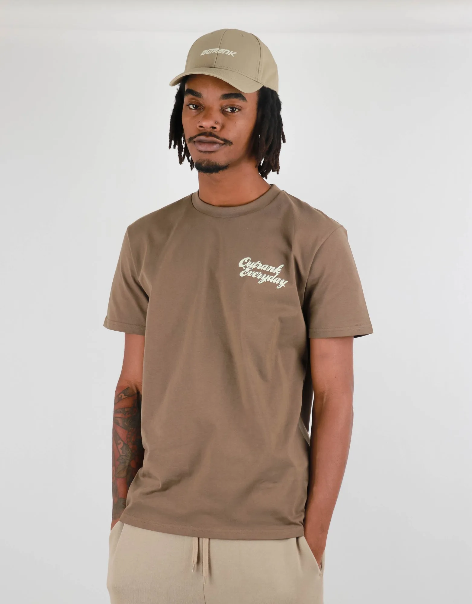 Everyday Flock Print Snapback Hat
