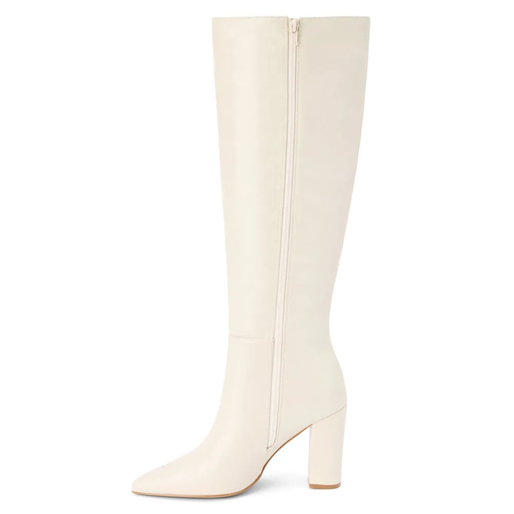 Faithfull Pointed Toe Zippered Boots
