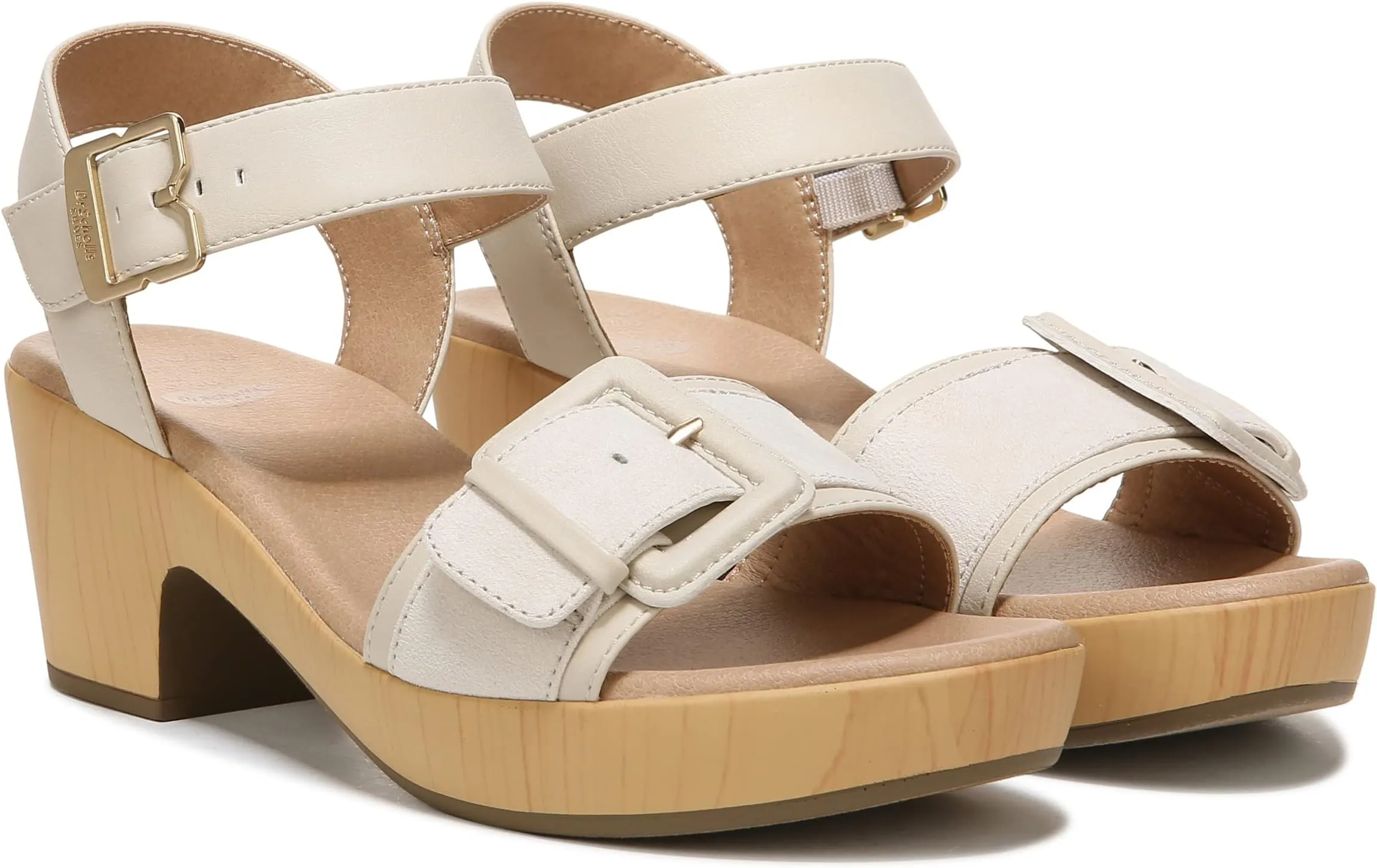 Felicity Too Dr Sandals Scholl's Seashell Beige Synthetic