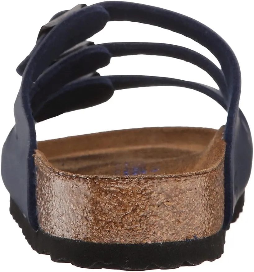 Florida Soft Footbed Flat Sandals - Birko-Flor Birkenstock, Navy Birko-Flor