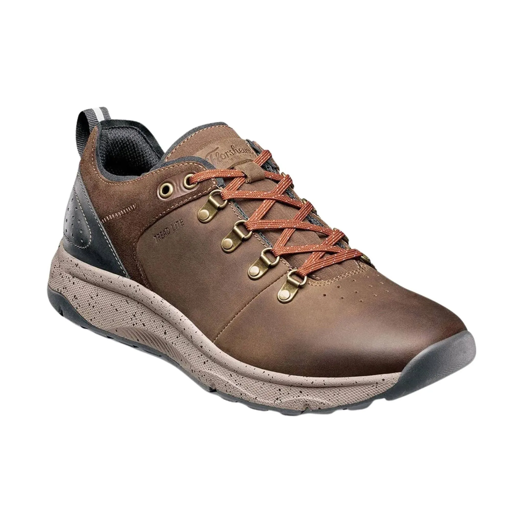 Florsheim Men's Tread Lite Plain Toe Lace Up Sneaker - Brown Crazy Horse - ONLINE STORE CREDIT/EXCHANGE ONLY