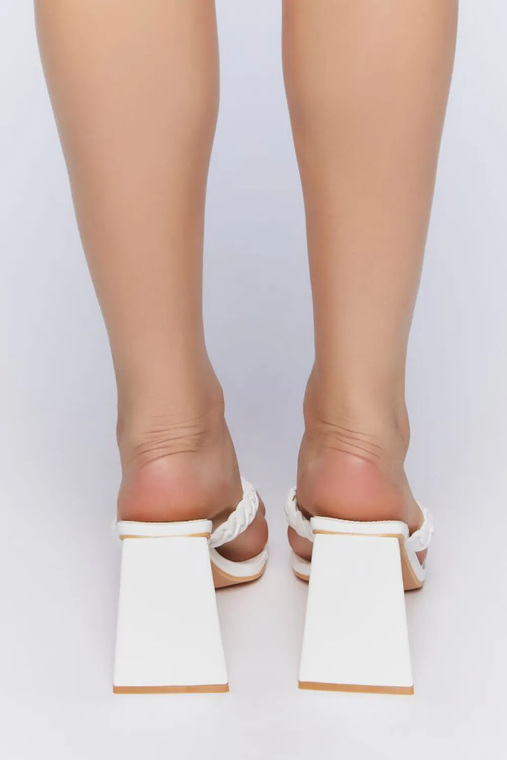Forever 21 Braided Thong Sandals, White