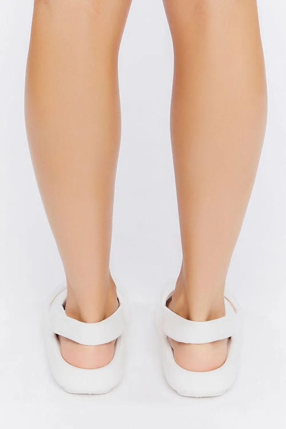 Forever 21 Double Strap Sandals, White