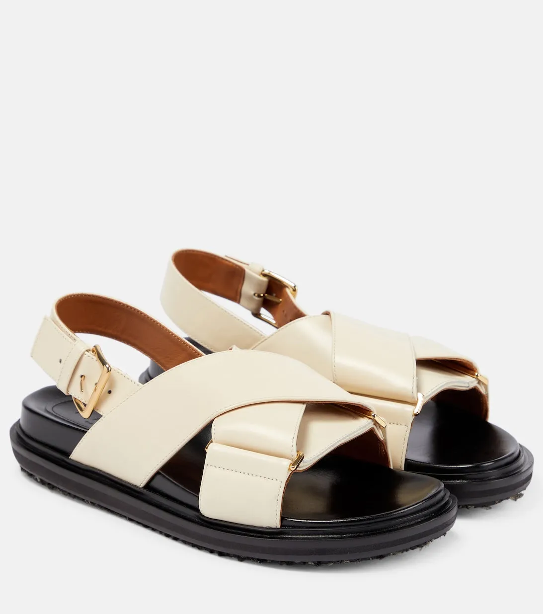 Fussbett Marni leather sandals, beige