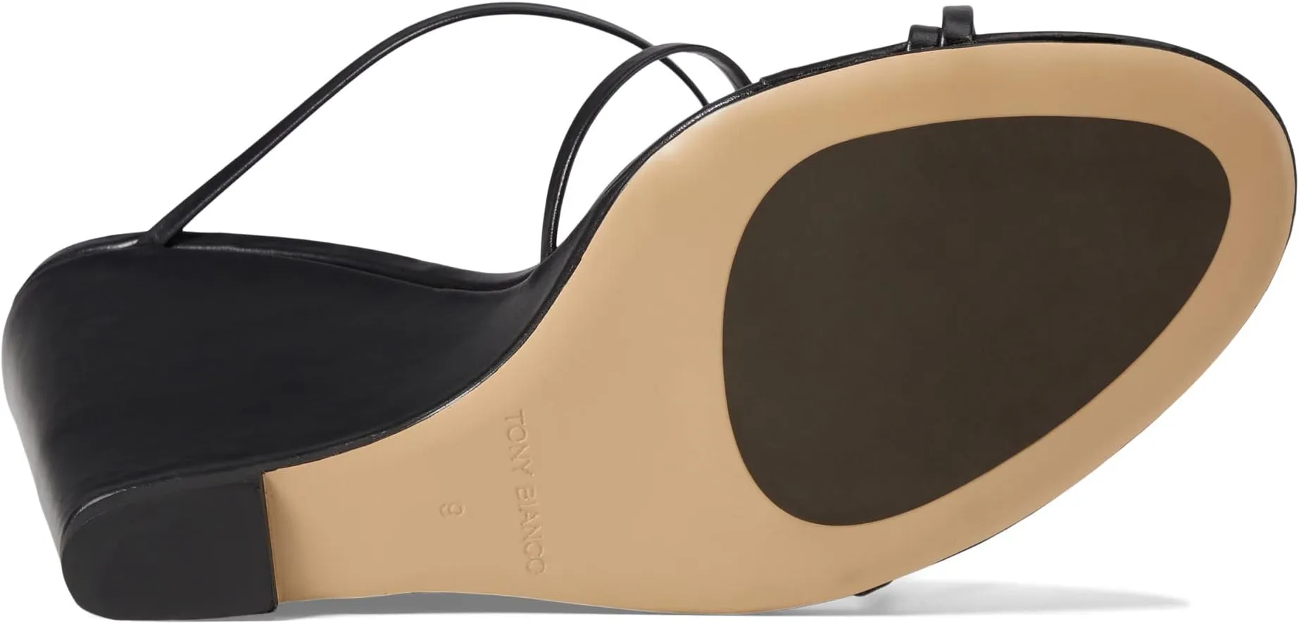 Gaia Tony Bianco sandals, Black Capretto
