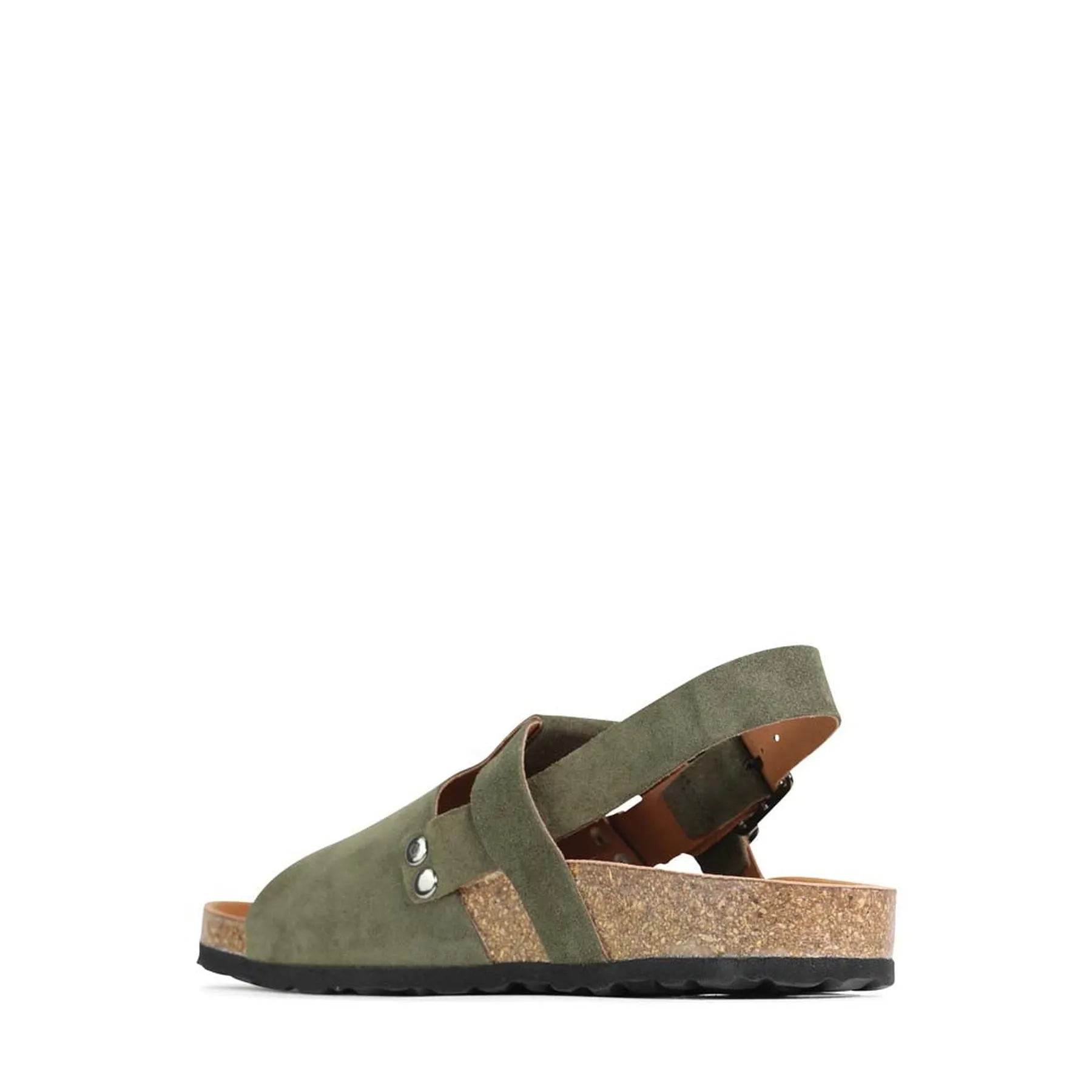 GIANN CROSSOVER STRAP SANDALS LEATHER