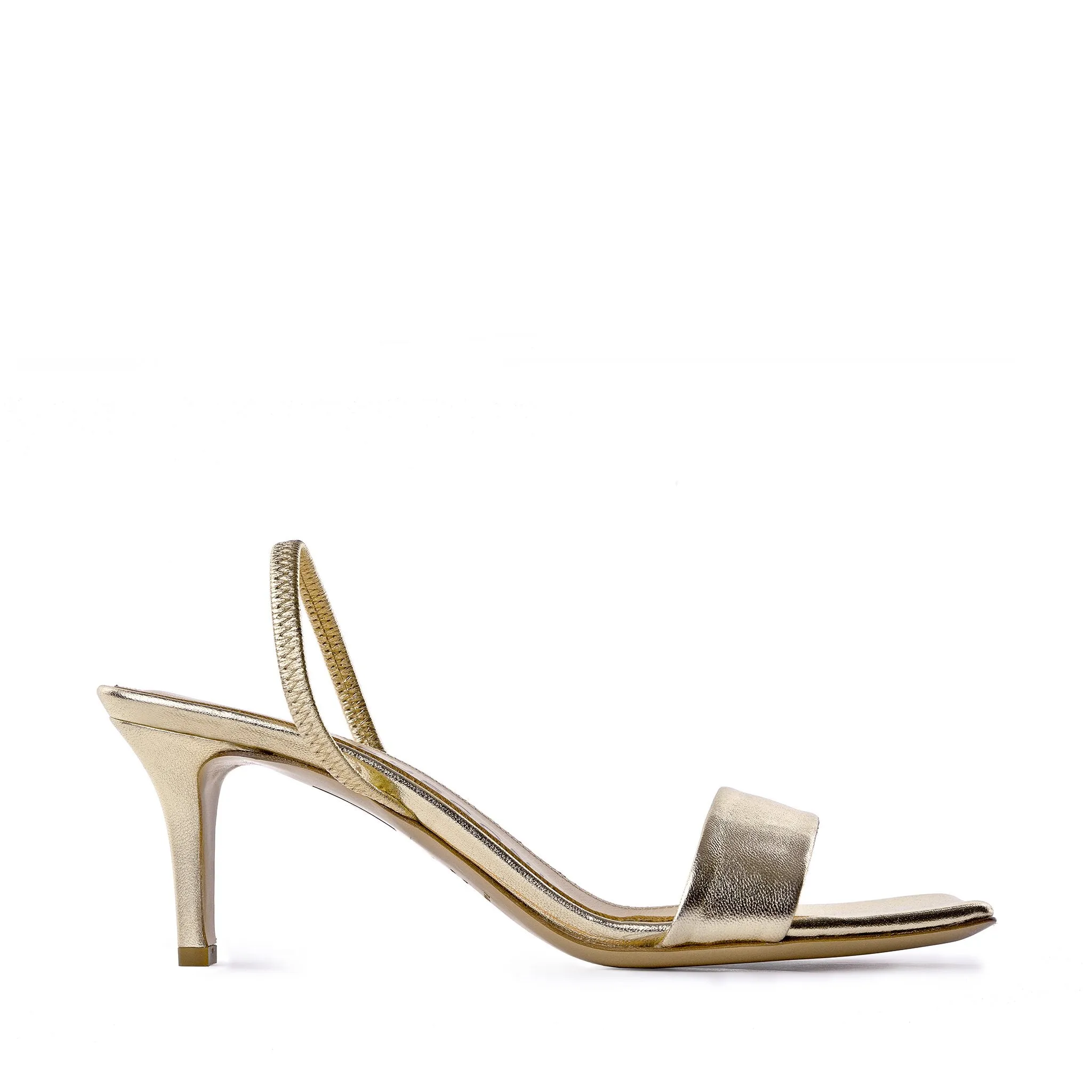 Gifu Gold Leather Sandals