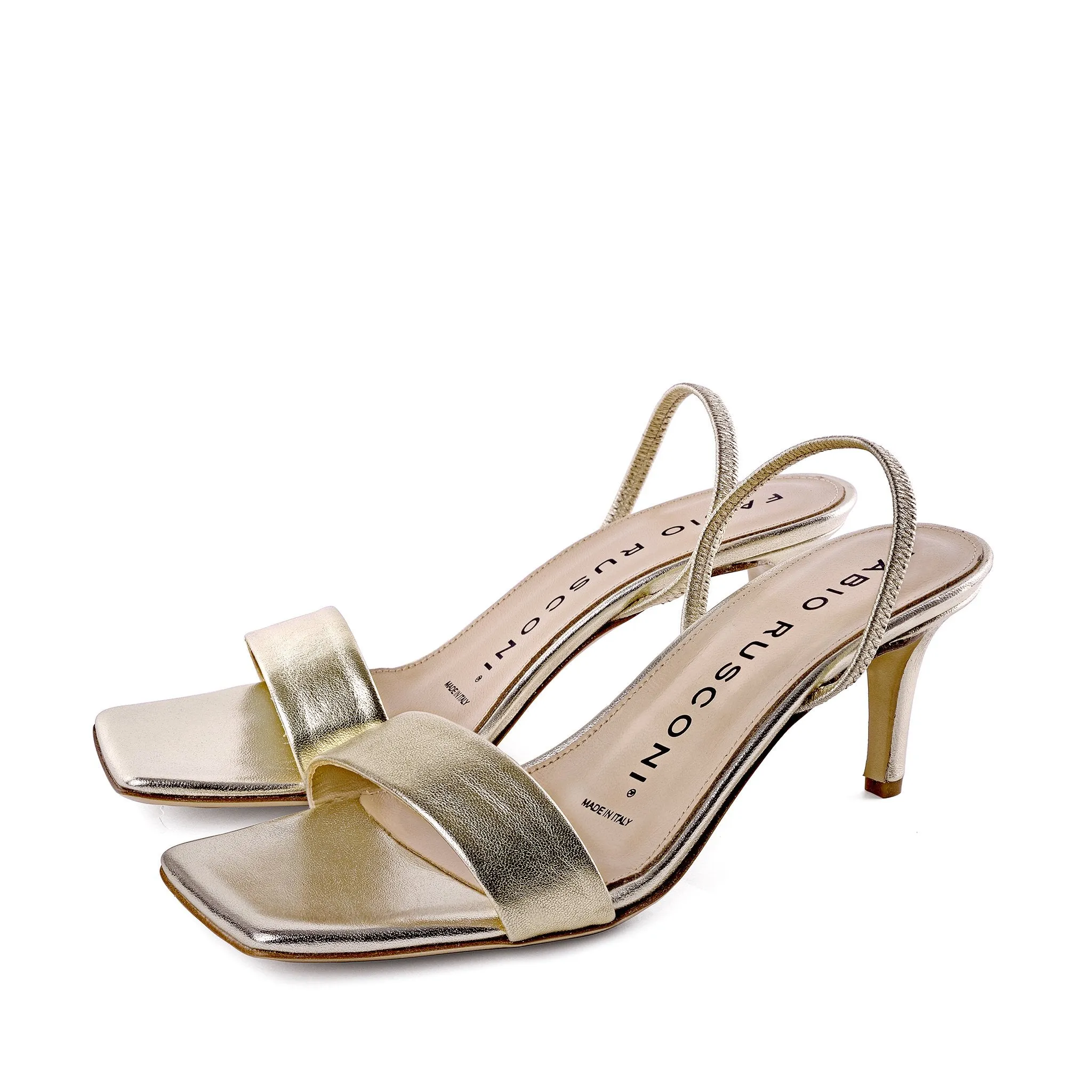 Gifu Gold Leather Sandals