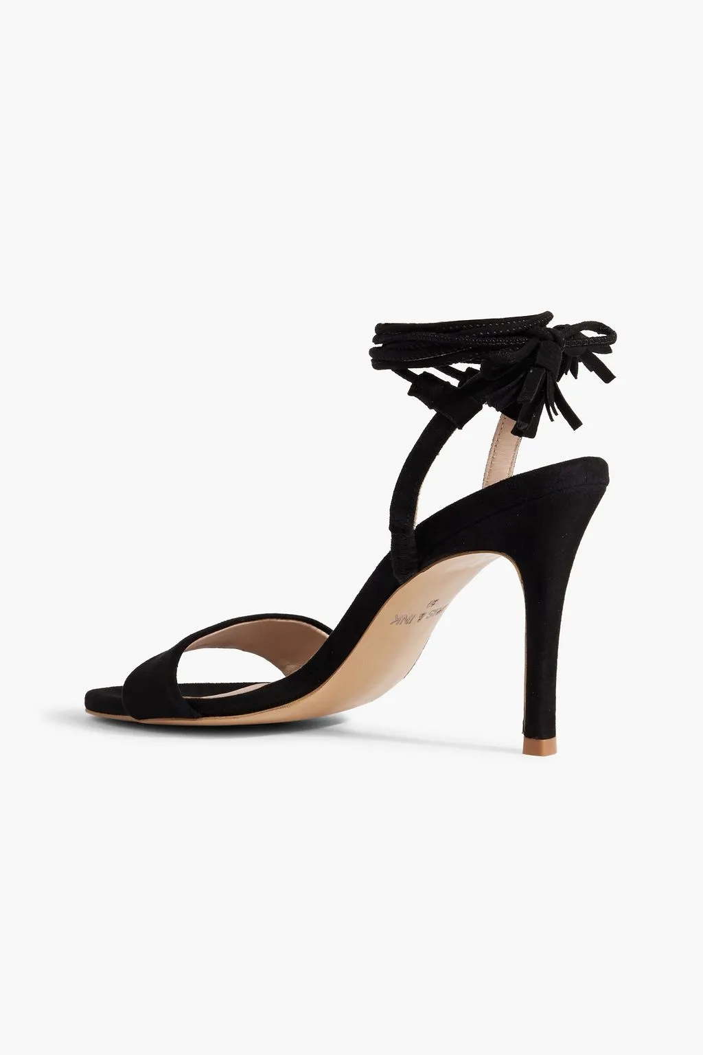Gloria sandals in IRIS & INK suede, black