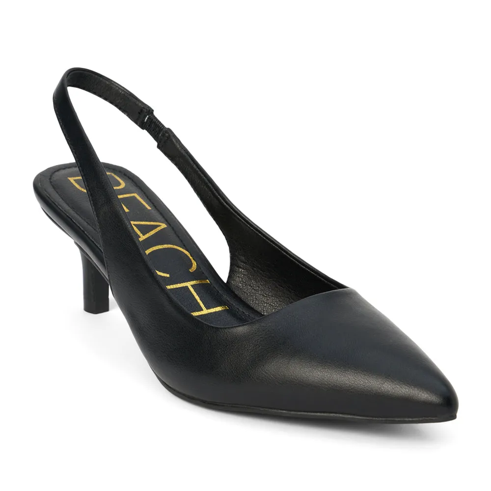Grazia Pointed Toe Kitten Heel Sling Back Pumps