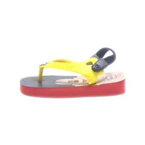 Havaianas Flat Sandals Rubber Yellow Colour For Kids