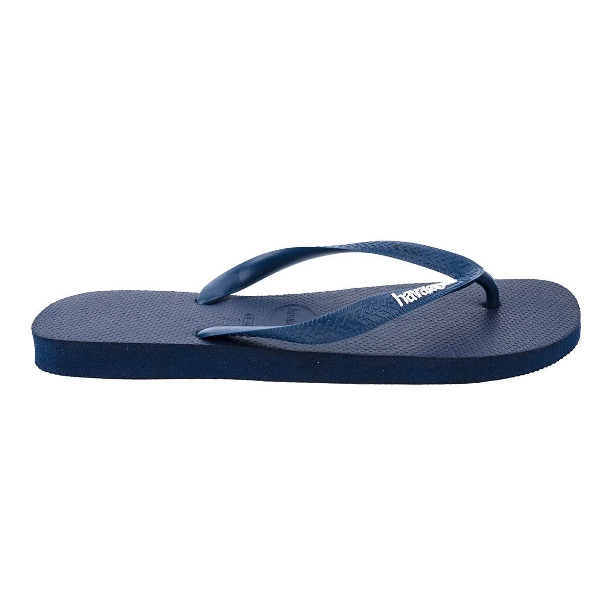Havaianas Logo Filete Flip Flops Casual Sandals Rubber Blue Colour For Men