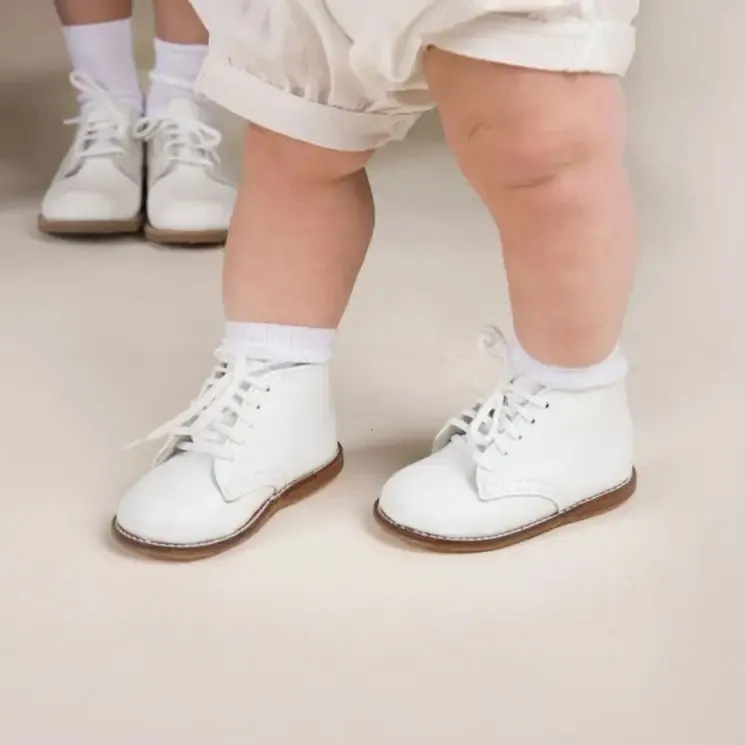Henry First Walker - White (Leather Sole)