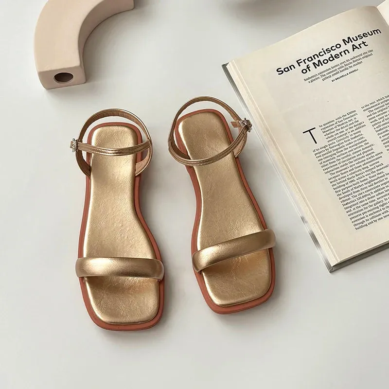 Hnzxzm 2024 Summer Gladiator Women Sandals Fashion Elegant Butterfly-knot Open Toe Shoes Ladies Outdoor Dress Low Heel Sandalias