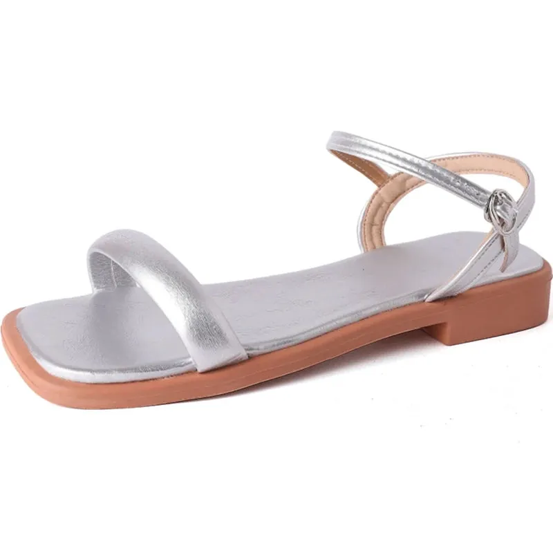Hnzxzm 2024 Summer Gladiator Women Sandals Fashion Elegant Butterfly-knot Open Toe Shoes Ladies Outdoor Dress Low Heel Sandalias