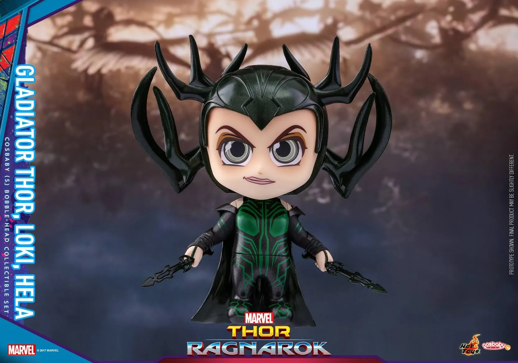 Hot Toys - COSB382 - Gladiator Thor, Loki, Hela Cosbaby (S) Bobble-Head Collectible Set