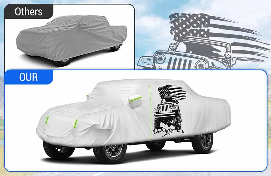 Iconic Series 210D Oxford Rain Cover for Jeep Gladiator JT 2/4 Doors
