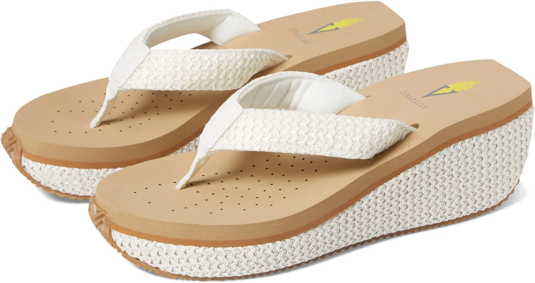 Island VOLATILE sandals, white