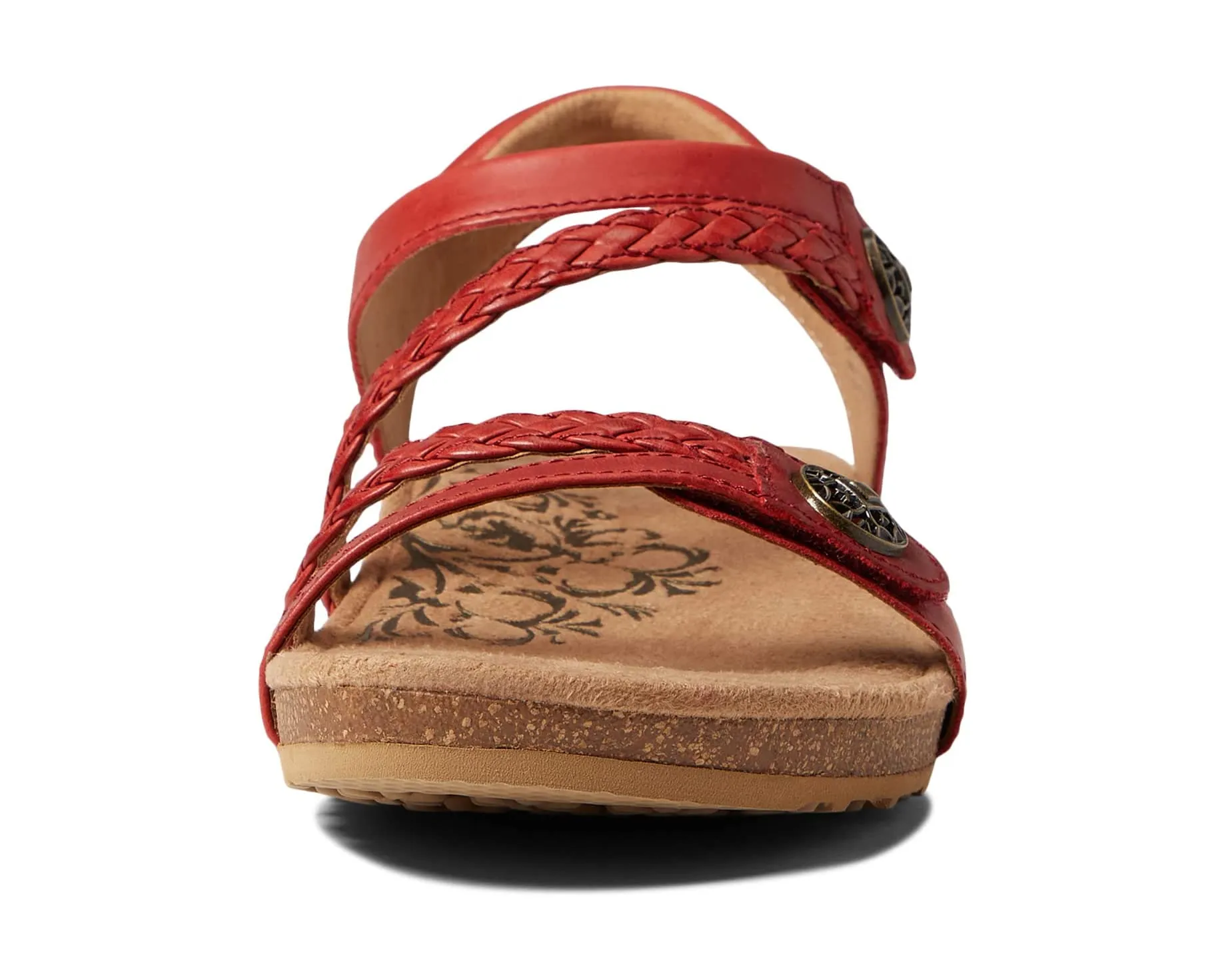 Jillian Aetrex sandals, red