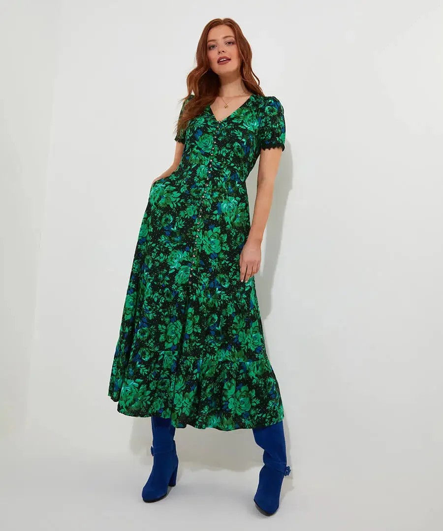 Joe Browns 10 Green Daisy Dreams Dress