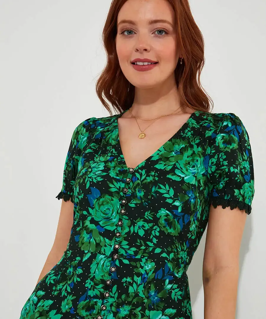 Joe Browns 10 Green Daisy Dreams Dress