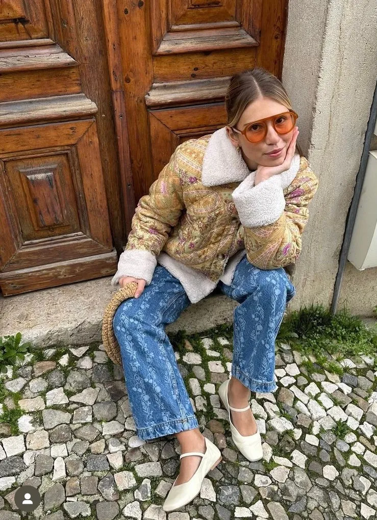 Julieta Mary Janes in Ivory Leather