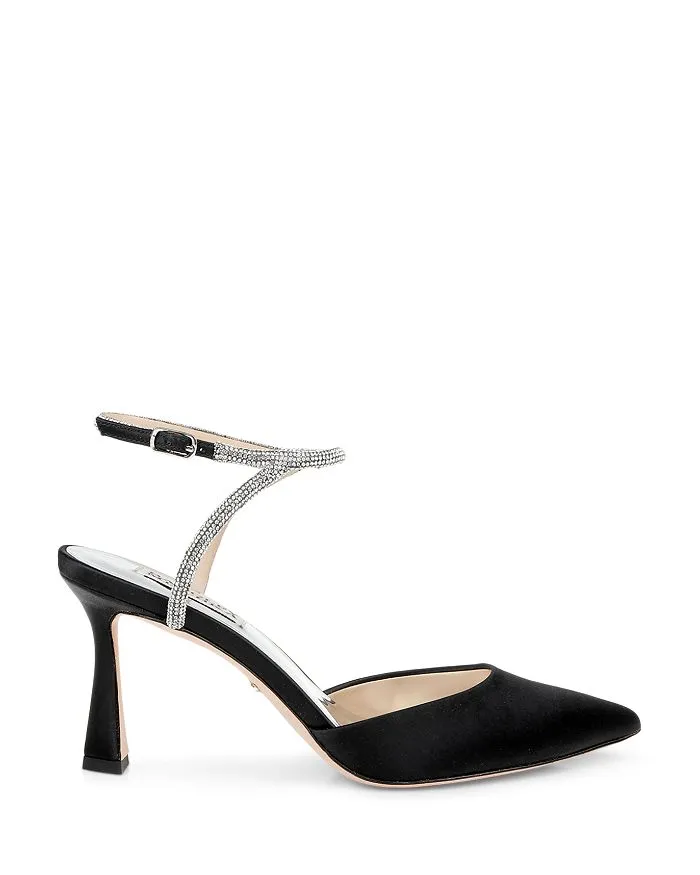 Kamilah Badgley Mischka Women's High Heel Sandals with Pointed Ankle Strap