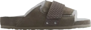 Kith x Kyoto VL Shearling Taupe Sandals, Gray