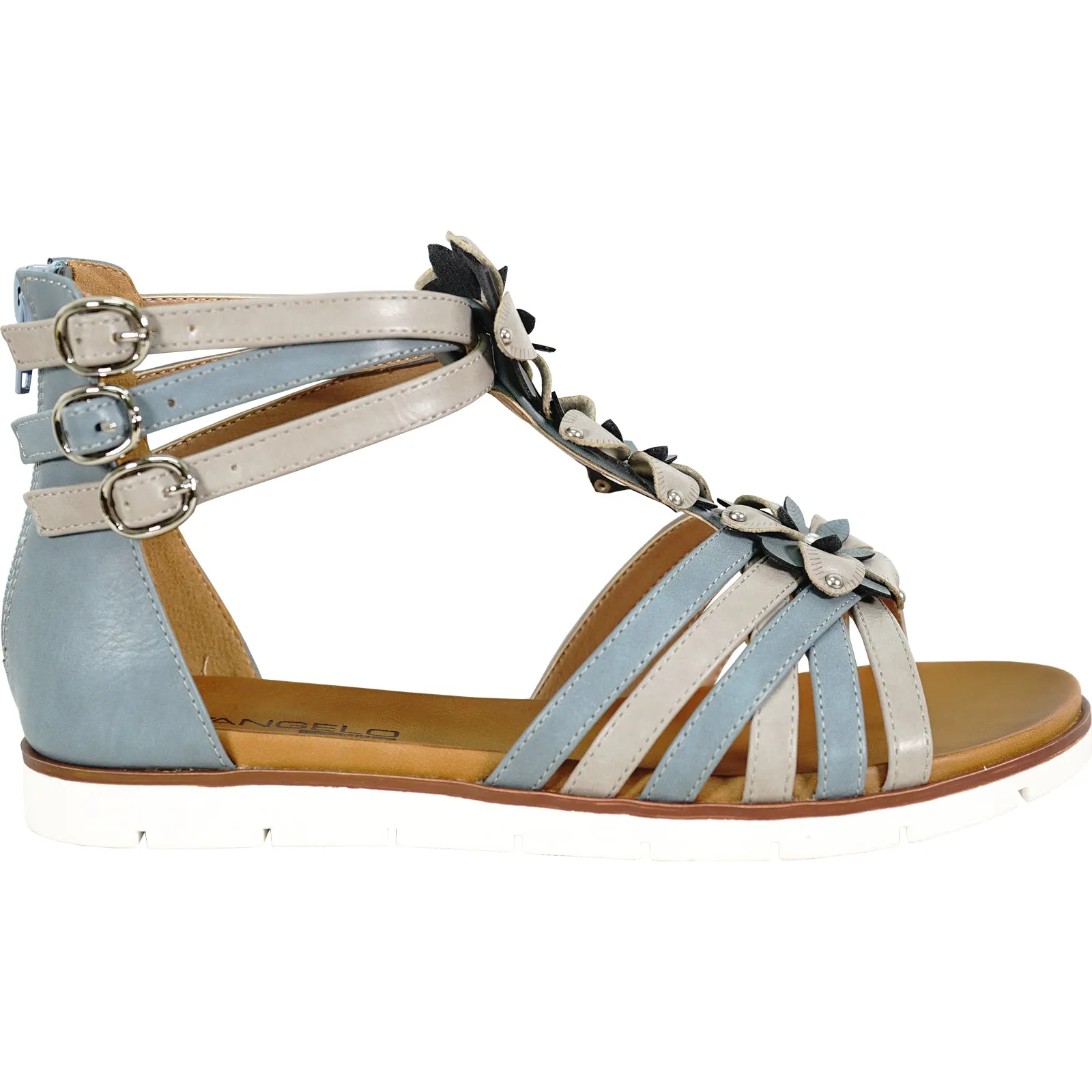 KOZI Women Sandal LILA Comfort Flat Sandal Blue