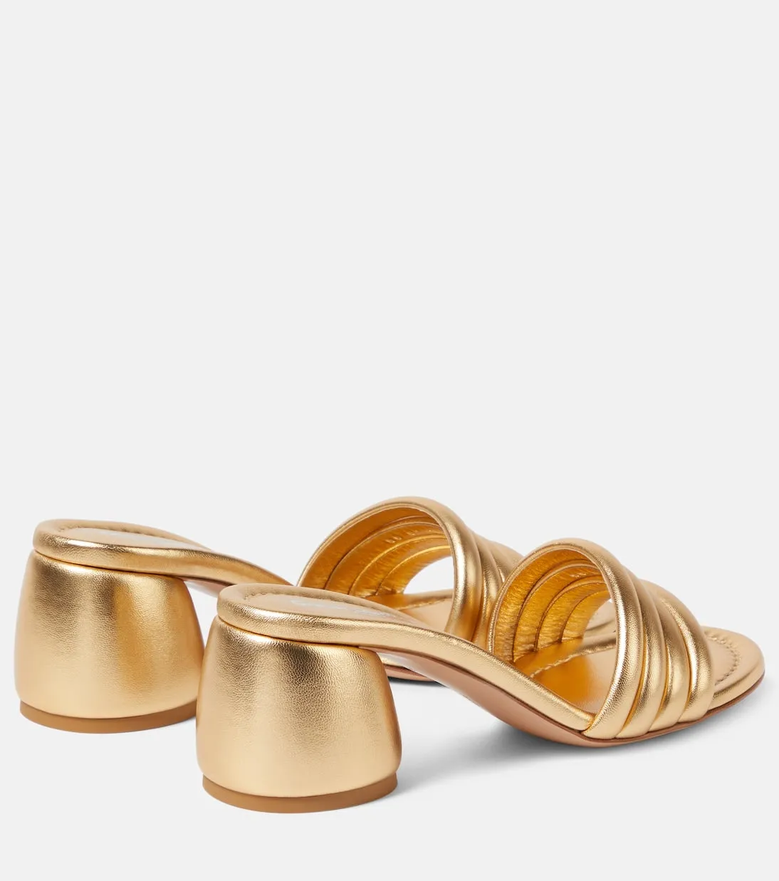 Leather clogs malou 60 Gianvito Rossi, gold