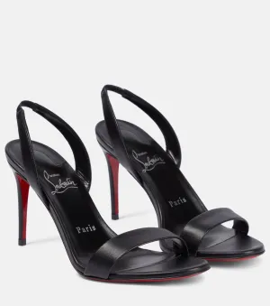 Leather sandals O Marilyn 85 Christian Louboutin, black