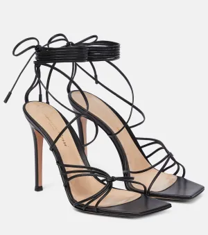 Leather sandals Sylvie 110 Gianvito Rossi, black