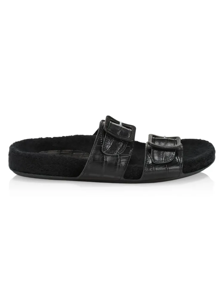Loop Definery Double Sandals, Black