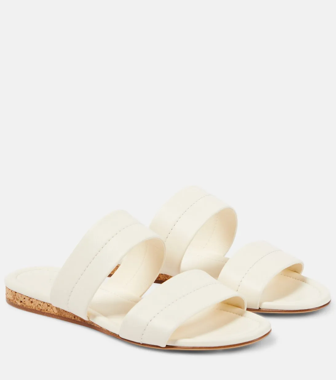 Lora Gabriela Hearst leather sandals, beige
