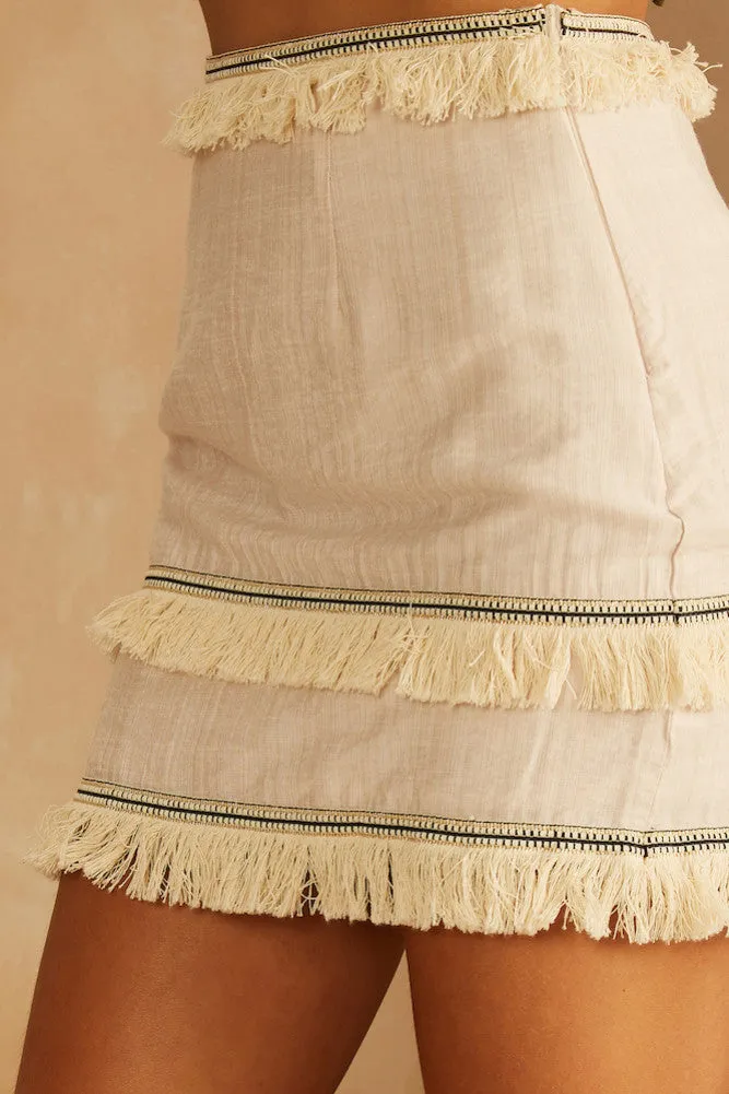 Lost In Translation Skirt Beige
