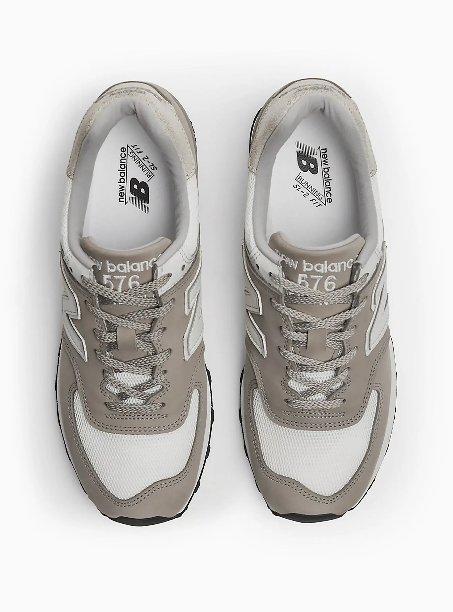 Made in UK 576FLB Sneakers Flint Grey & Star White