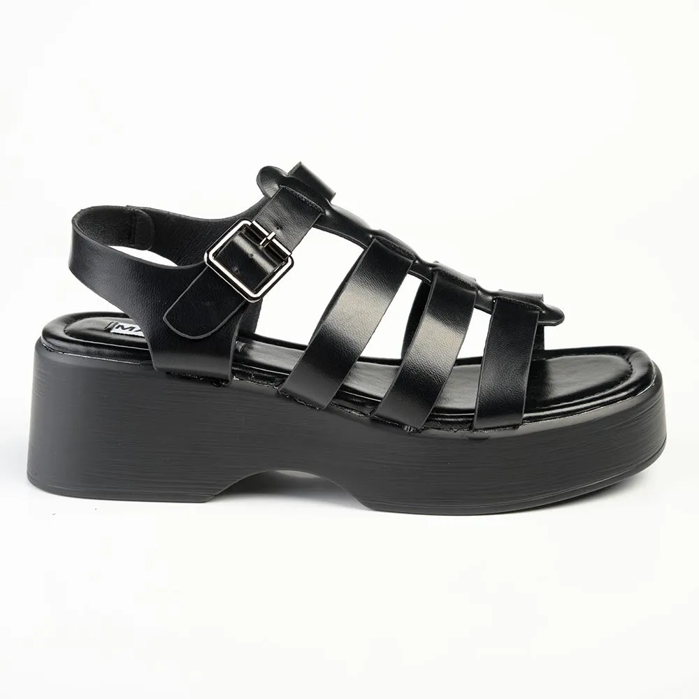 Madison Jizelle Platform Sandals - Black