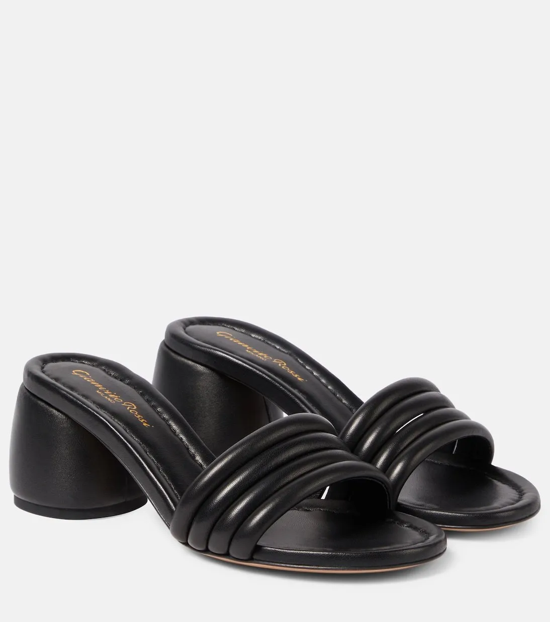 Malou Gianvito Rossi leather mules, black