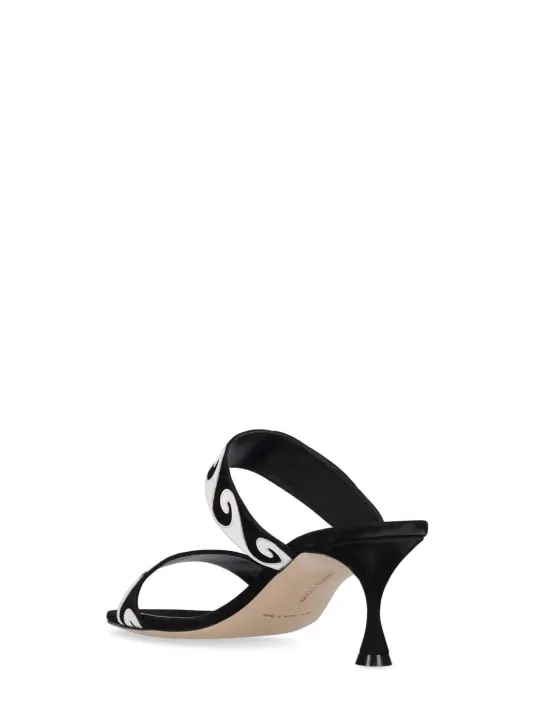 Manolo Blahnik   50mm Bemusa suede sandals 