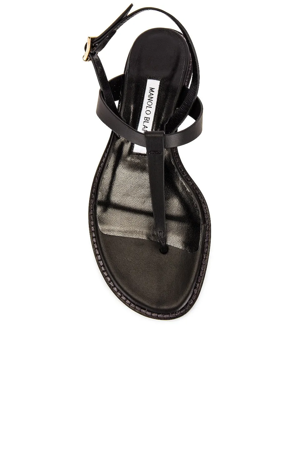Manolo Blahnik Hata Sandals, black