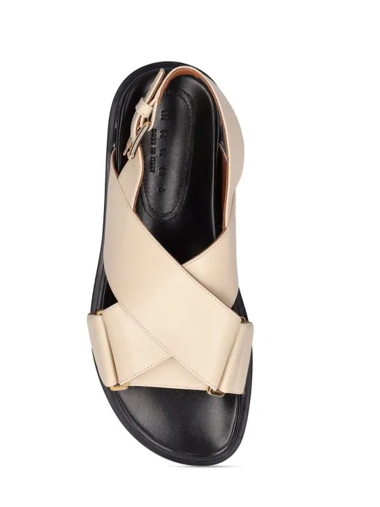 Marni   20mm Fussbett leather sandals 