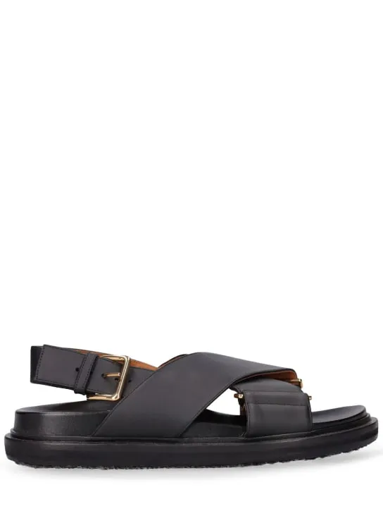 Marni   20mm Fussbett leather sandals 