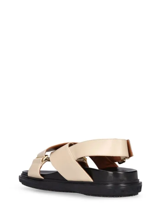 Marni   20mm Fussbett leather sandals 