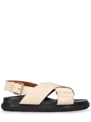 Marni   20mm Fussbett leather sandals 