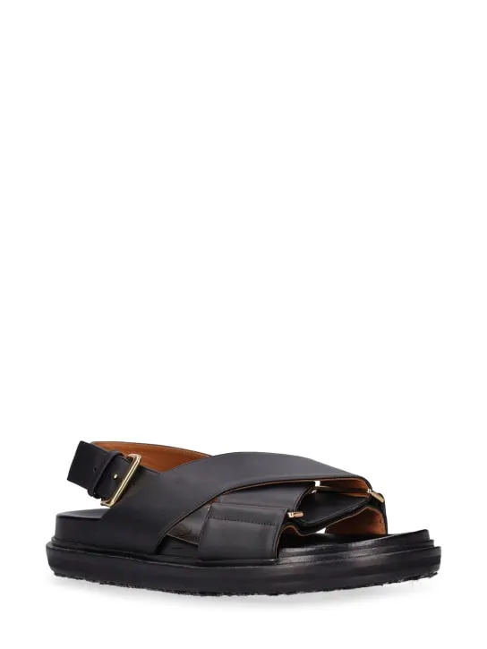 Marni   20mm Fussbett leather sandals 