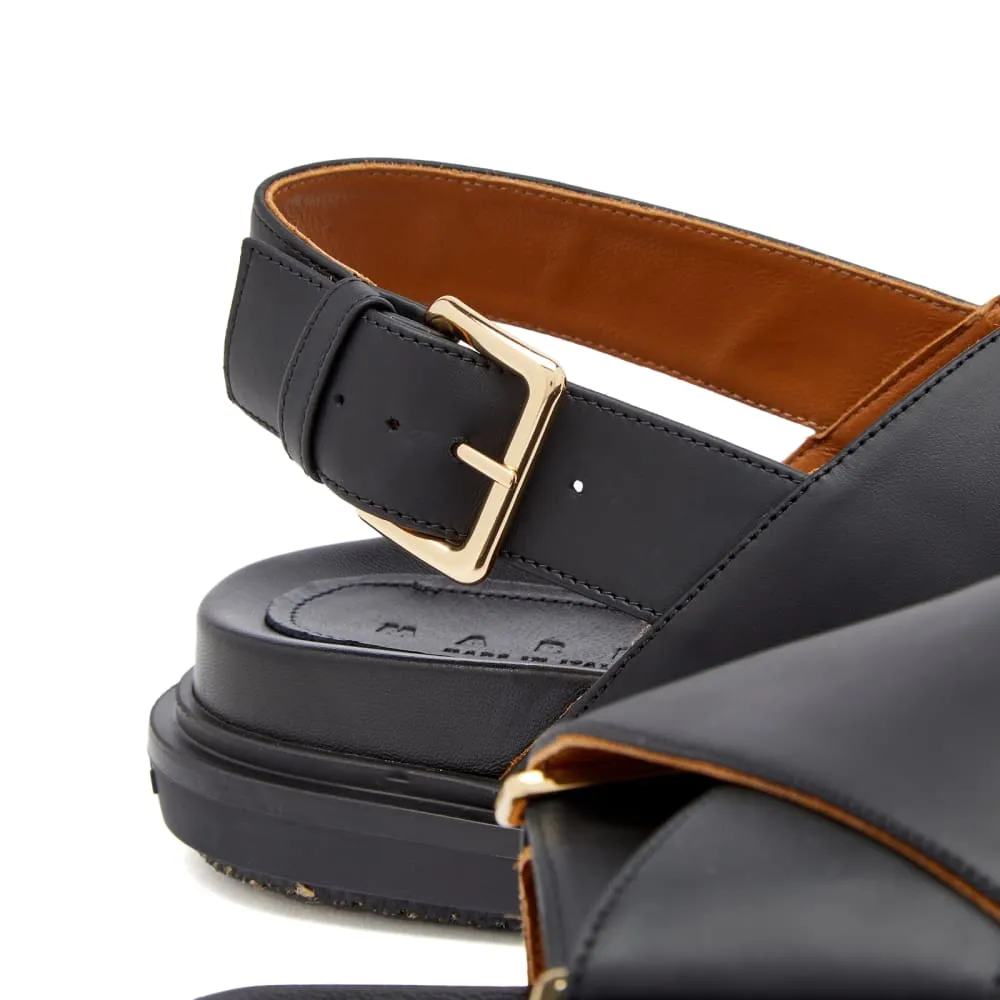 Marni Fussbett sandals, black